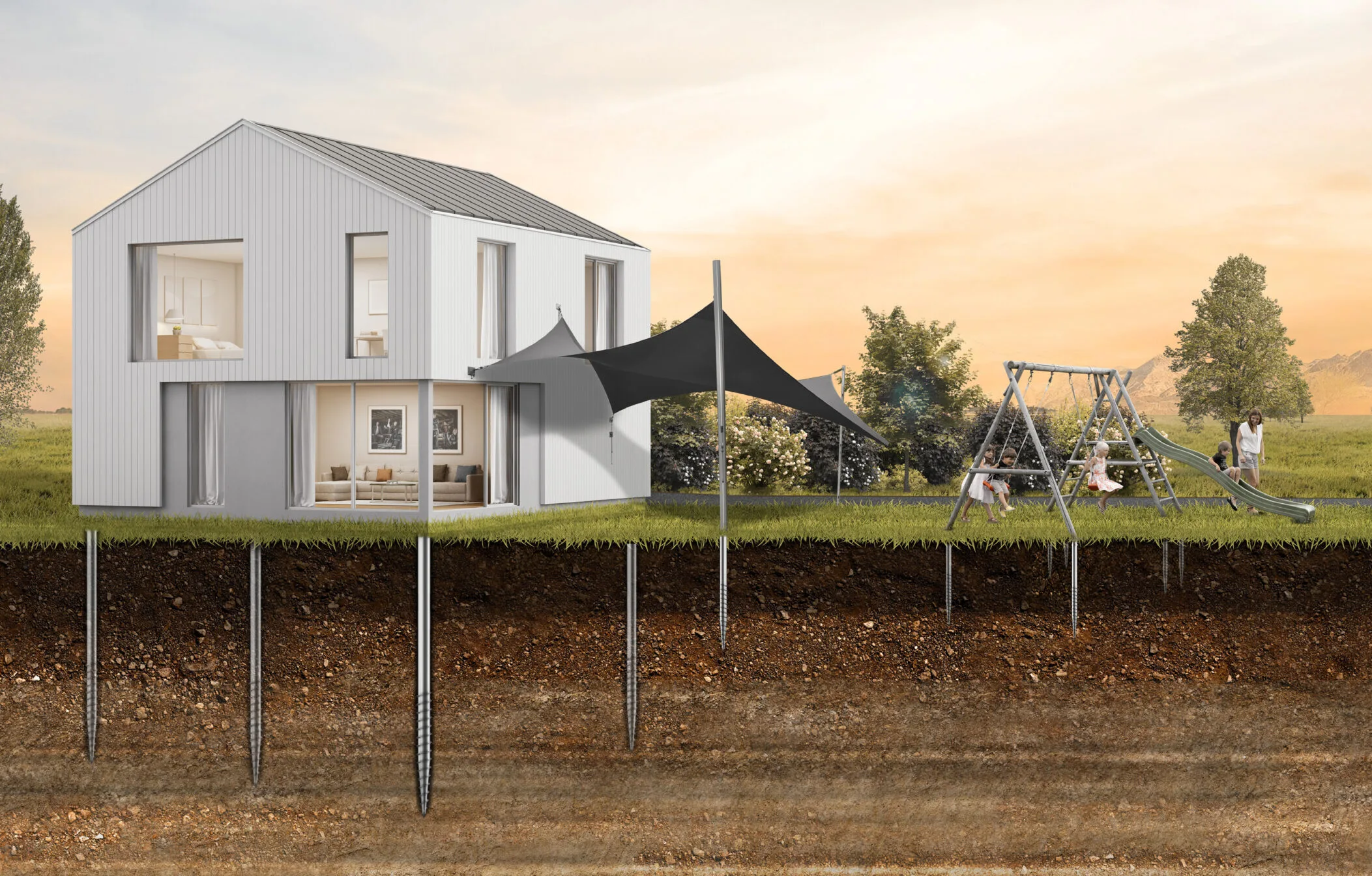 house galvanized founation