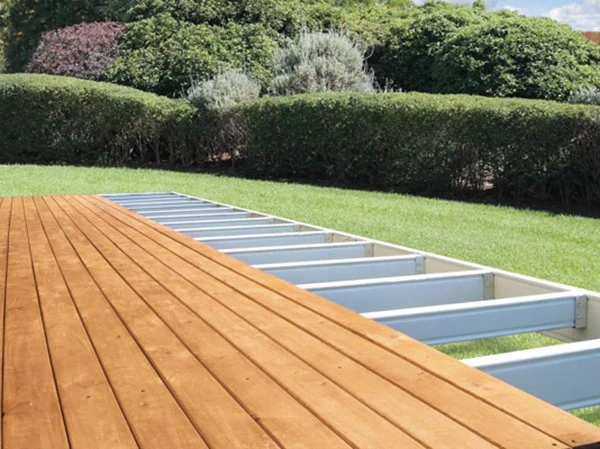 using steel beams for decks