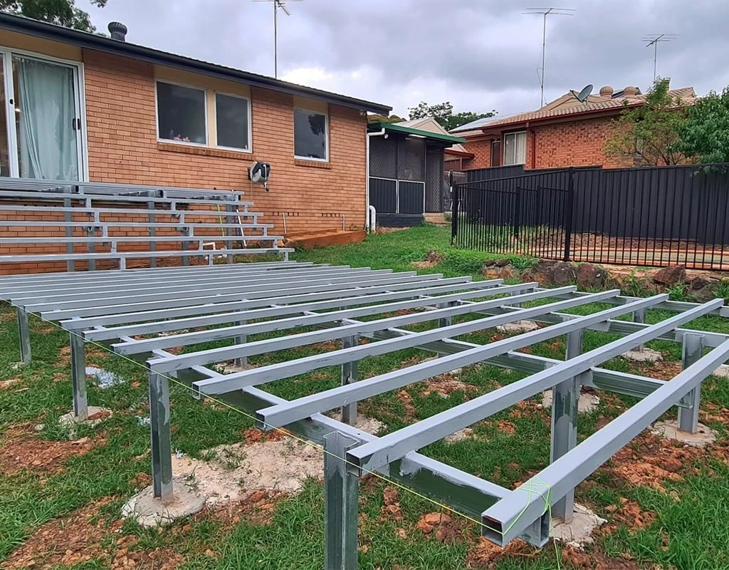 Ground Level Deck Frame