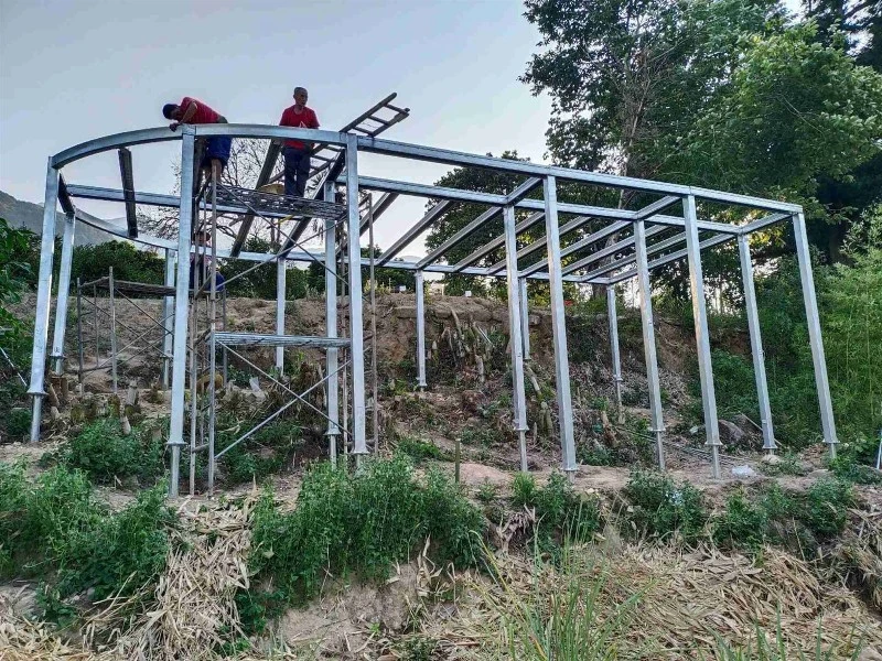 building a steel frame deck building a steel frame deck