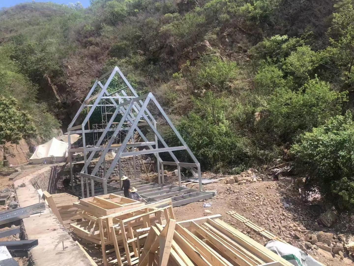 raised steel decking frame