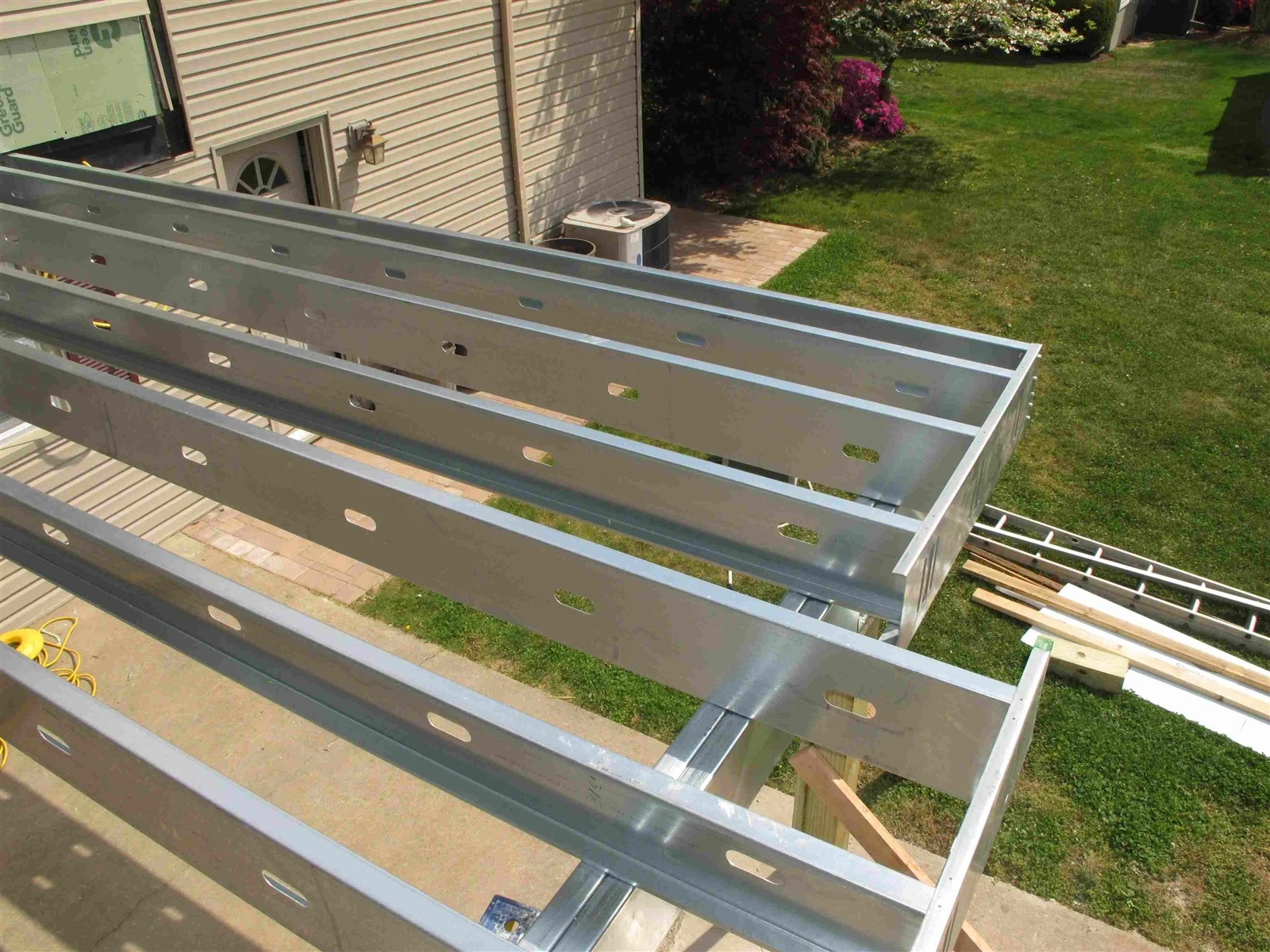 composite decking support frame composite decking support frame