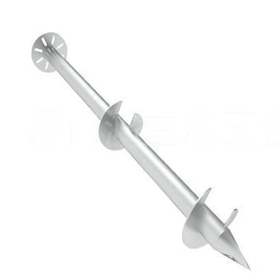 ground screw with two blades