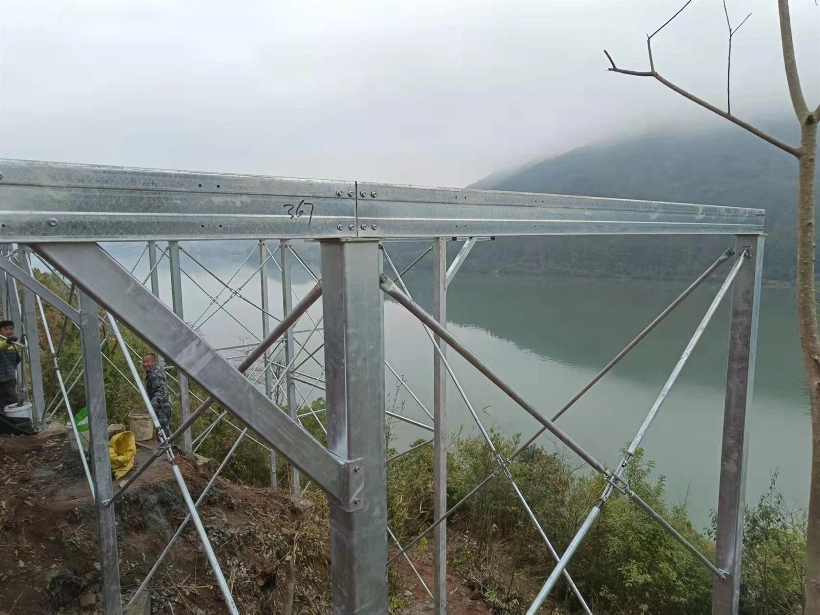steel frame raised deck