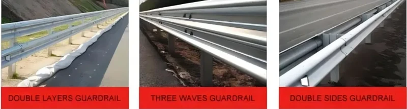 Road Guardrail site view Road Guardrail site view