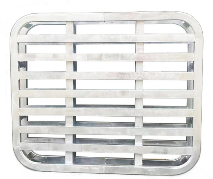 Round Corners Double Deck Steel Pallets